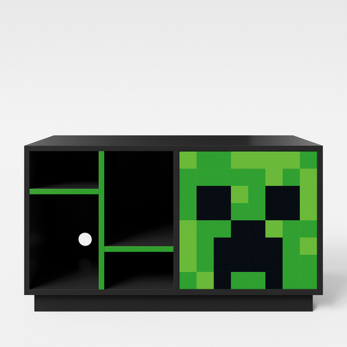Roba Schwarz Minecraft Tv Lowboard »Creeper« - 108X37x61cm - Image 5