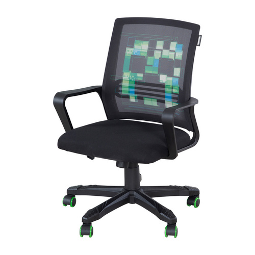 Phoenix Schwarz Schwarz Gaming-Stuhl () 1 Stk.creeper Design An Der Rückenlehne von Baur - Bild 4