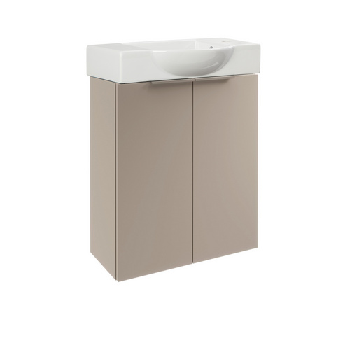 Thumbnail - FACKELMANN Waschbeckenunterschrank »SBC Gäste Bad«, Cubanit, BxHxT: 52 x 60 x 24,3 cm - grau