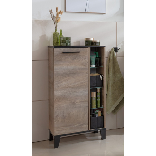 Thumbnail - FACKELMANN Midischrank »TE-A«, BxHxT: 47 x 94,2 x 32 cm, Optik Nature-Oak - braun