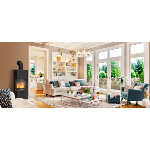 FIREPLACE Kaminofen »Royal«, schwarz, Stahl, 6 kW (Rabatt: 15 %)