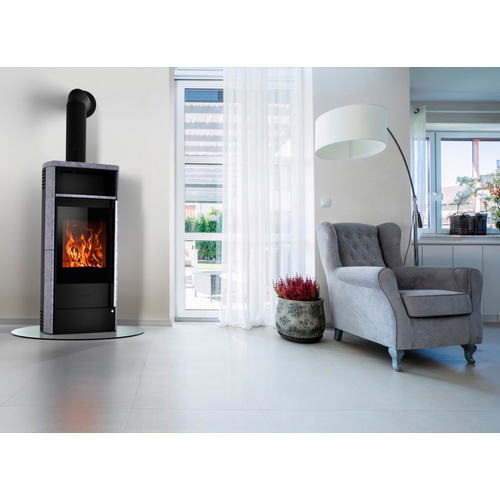 FIREPLACE Kaminofen »Teramo«, schwarz, Stahl, 6 kw (Rabatt: 25 %)