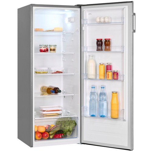 Thumbnail - Exquisit Vollraumkühlschrank »KS320-V-H-010E«, BxHxL: 550 x 1434 x 542 cm, 242 l, edelstahlfarben - silberfarben