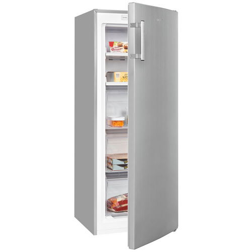 Thumbnail - Exquisit Gefrierschrank, BxHxL: 54 x 143 x 60 cm, 161l, edelstahloptik - silberfarben