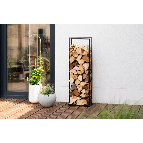 Westmann Kaminholzregal »Xavier«, BxHxT: 40 x 120 x 20 cm, Stahl - schwarz (Rabatt: 60 %)