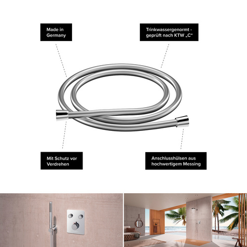 Thumbnail - Chris Bergen Duschsystem Unterputz „Aquatronic", chrom - silberfarben