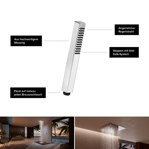 Thumbnail - Chris Bergen Brausegarnitur-Set, chrom, Länge Brauseschlauch: 150 cm - silberfarben