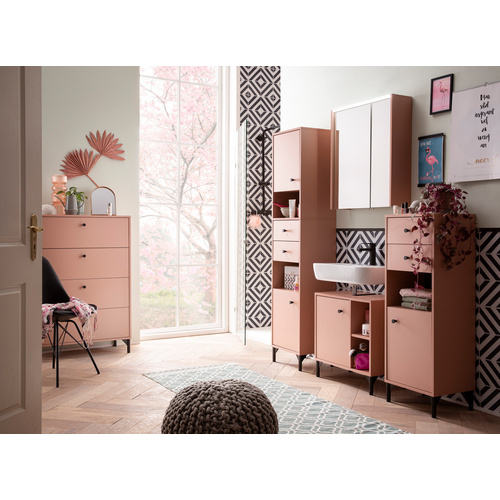 Thumbnail - SCHILDMEYER Highboard »Smash«, BxH: 40,3 x 114,4 cm, apricot - orange