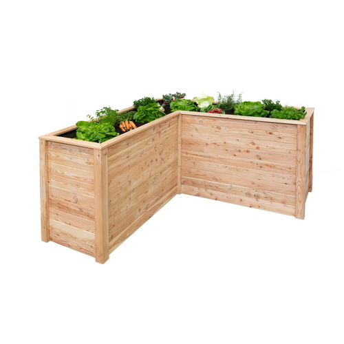 Westmann Hochbeet »Klassik«, BxHxT: 170,5 x 84 x 170,5 cm, Lärchenholz - braun