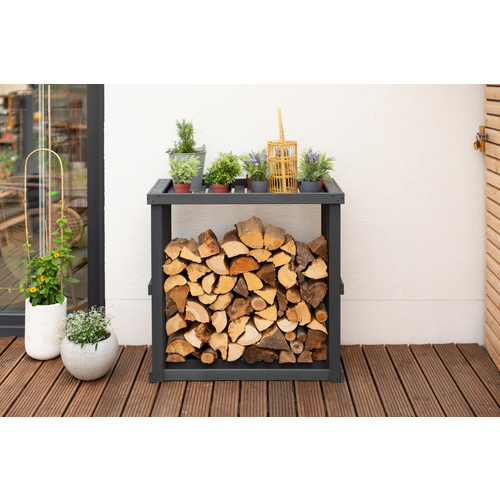 Westmann Kaminholzregal »Harald«, BxHxT: 108 x 106 x 52 cm, Kiefernholz - grau (Rabatt: 60 %) Westmann Kaminholzregal »Harald«, BxHxT: 108 x 106 x 52 cm, Kiefernholz - grau (Rabatt: 60 %)