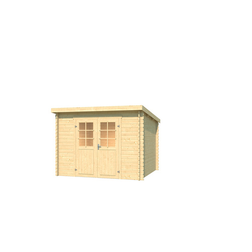 LASITA MAJA Gartenhaus »San Jose«, BxHxT:  295 x 210,9 x 268,7 cm (Außenmaße inkl. Dachüberstand),  Holz - beige |  Fichte  |  6,05 m²