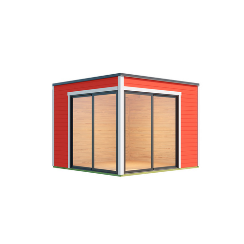 LASITA MAJA Gartenhaus »Palermo«, BxHxT: 300 x 239,4 x 300 cm, (Außenmaß inkl. Dachüberstand), schwedenrot |  Holz