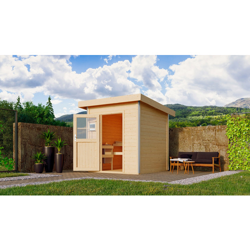 KARIBU Saunahaus »Dolben«, 196x196x228...