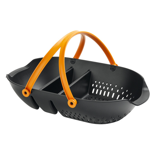 FISKARS Erntehelfer, Erntekorb, Kunststoff, BxL: 13 x 39 cm - schwarz