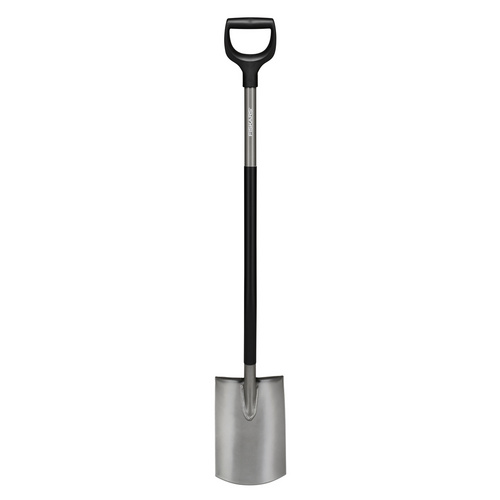 Image of FISKARS Spaten »Ergo+«, Arbeitsbreite: 19,3 cm, Material Werkzeug: Borstahl - schwarz | grau