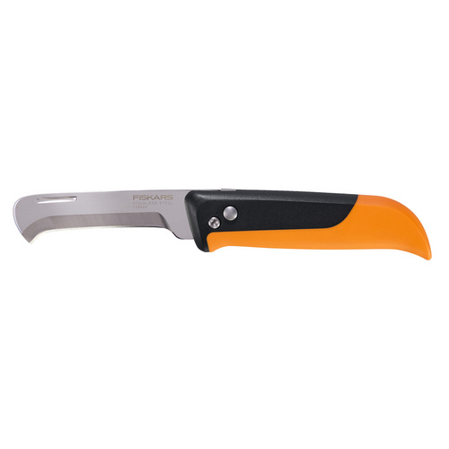 FISKARS Erntehelfer » K80«, klappbares Erntemesser - orange
