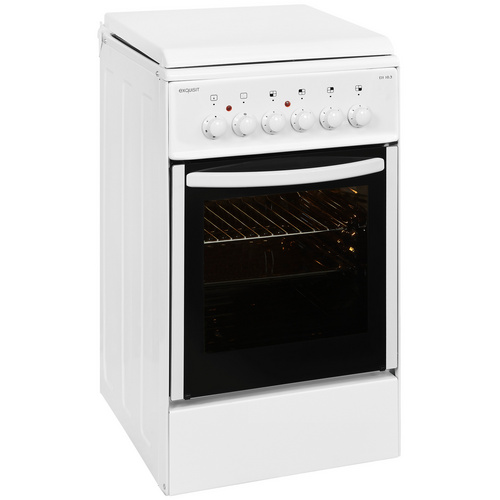 Exquisit Elektro-Standherd, 51 l, 4 Kochfelder - weiss