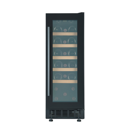 PKM Weintemperierschrank »UWTS56-20G«, BxHxL: 29,5 x 82 x 57 cm, Freistehend - schwarz