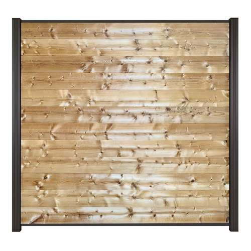 Mr. GARDENER Steckzaunsystem »Turino«, 179x90 cm (BxH), 6er-Set, Thermokiefer - braun