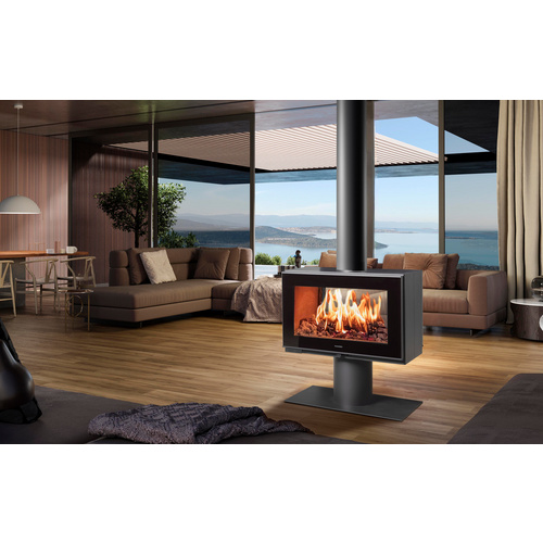 PANADERO Kaminofen, Kaminofen Etoile, 8.5 kW, Stahl, schwarz, ZB (Rabatt: 60 %)