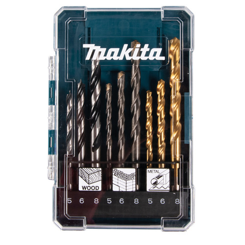 Image of MAKITA Bohrerset »D-71962«, Ø 5 / 6 / 8 mm, 9-teilig - bunt