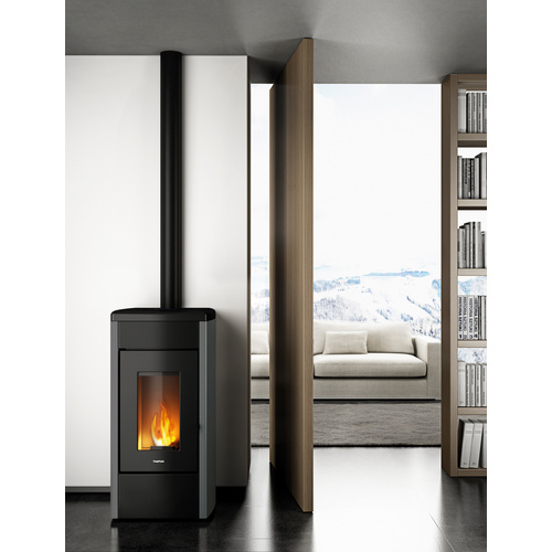 FREEPOINT Pelletofen »Duke 14«, 14 kW, Stahl, schwarz (Rabatt: 26 %)