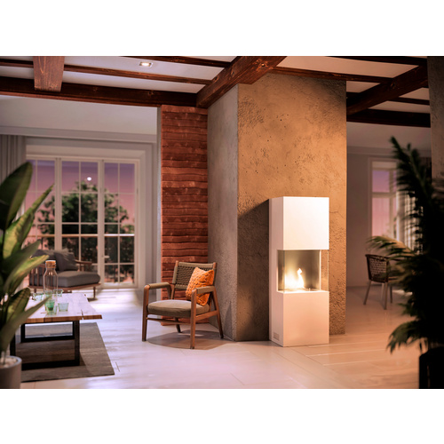 TENDERFLAME Dekokamin »Indie«, BxHxT: 50  x 170  x 34 cm, weiß - weiss (Rabatt: 15 %)