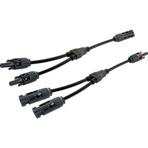 Image of SCHWAIGER Adapter, Solar 2in1, 20 cm - schwarz