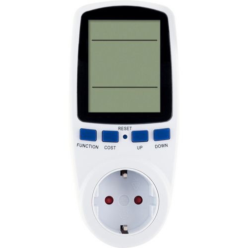 Image of SCHWAIGER Energiekostenmessgerät, mit Display - weiss