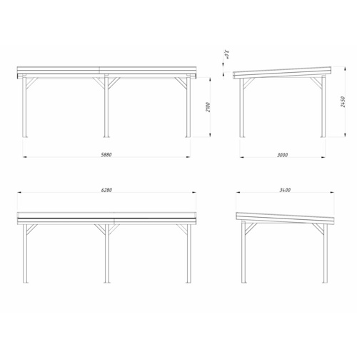 PALMAKO Pavillon »Lenna«, BxHxT: 588 x...