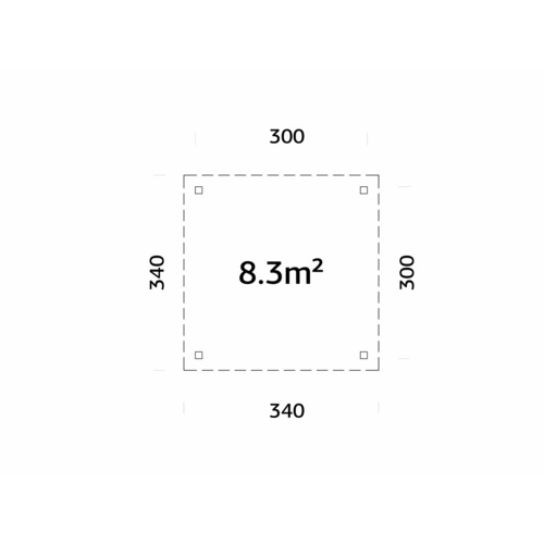 PALMAKO Pavillon »Lenna«, Aufstellmaß...