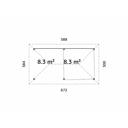 PALMAKO Pavillon »Bianca«, Aufstellma...
