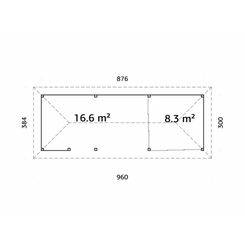PALMAKO Pavillon »Bianca Set 215 Slide...