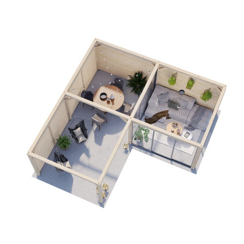 PALMAKO Pavillon »Lenna«, Aufstellmaß... PALMAKO Pavillon »Lenna«, Aufstellmaß...