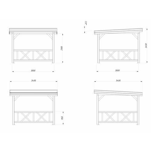 PALMAKO Pavillon »Lenna Set 301«, BxHx...