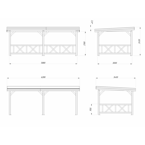 PALMAKO Pavillon »Lenna Set 307«, BxHx...