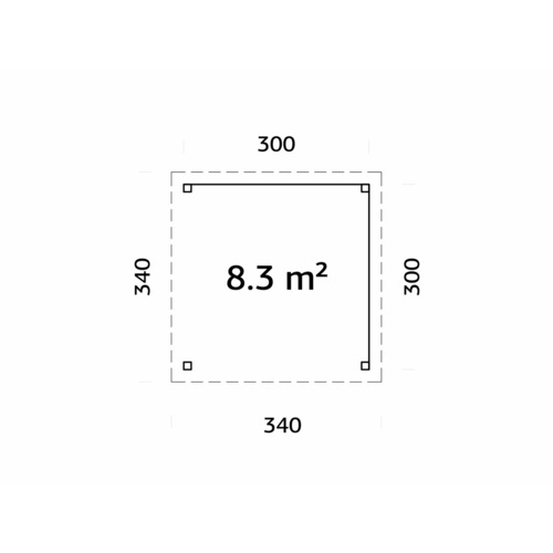 PALMAKO Pavillon »Lenna«, Aufstellmaß...
