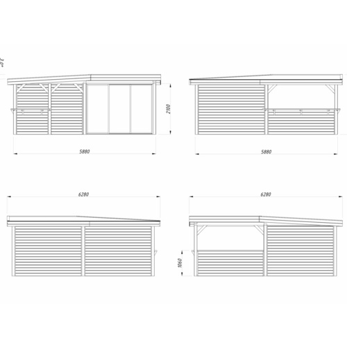 PALMAKO Pavillon »Lenna Set 409 Slide«...