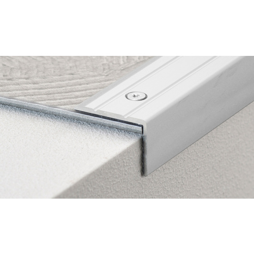 Thumbnail - CARL PRINZ Winkelprofil, BxL: 24,5 x 1000 mm, Höhe: 20 mm, edelstahlfarben - silberfarben