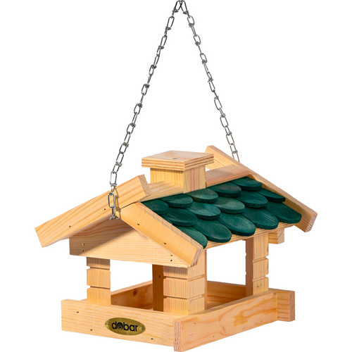 DOBAR Vogelhaus »Thule«, mit Schindeldach, hängend - gruen