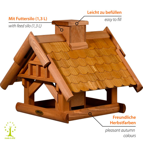 Thumbnail - DOBAR Vogelhaus »Blätterfall«, für Ständermontage - braun