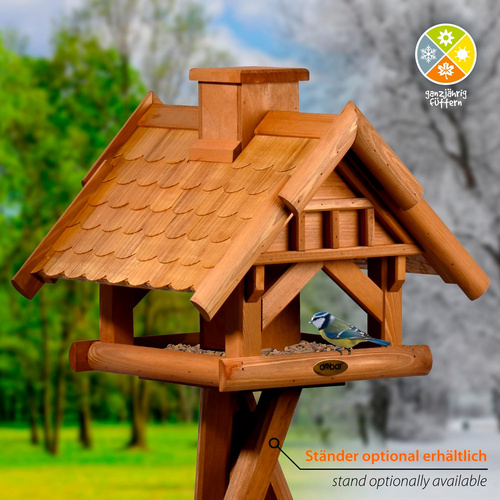 Thumbnail - DOBAR Vogelhaus »Blätterfall«, für Ständermontage - braun