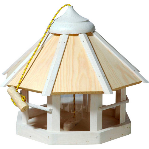 Thumbnail - DOBAR Vogelhaus »Camouflage 2.0«, mit Futtersilo, 8-eckig, hängend, weiß - weiss