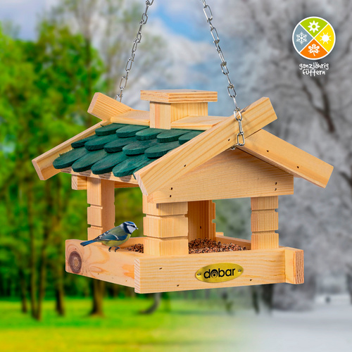 Thumbnail - DOBAR Vogelhaus »Thule«, mit Schindeldach, hängend - gruen