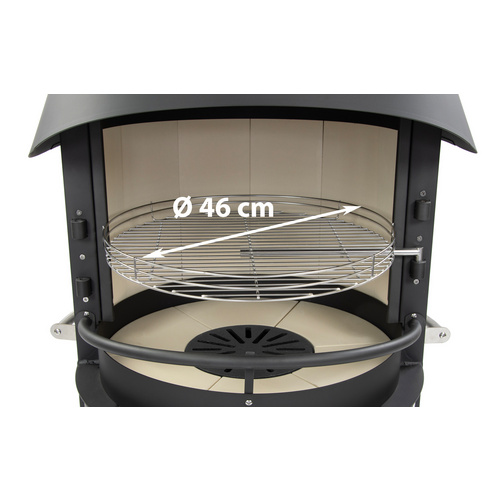 asado Gartenkamin »Fuego  70«, BxHxT: 70 x 225 x 70 cm, schwarz (Rabatt: 25 %)