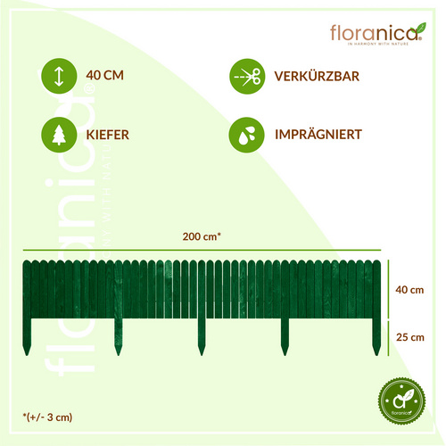 Floranica Beeteinfassung, 200 x 40 cm (B... Floranica Beeteinfassung, 200 x 40 cm (B...