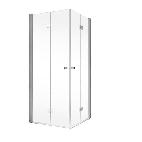 Thumbnail - SCHULTE Duschabtrennung »Garant 2.0 «, Drehfalttür, 90 x 90 cm, alu natur - grau