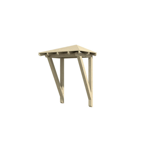 SKANHOLZ Vordach »Wesel 2«, 188 x 126 cm (BxT), nordische Fichte, natur - beige