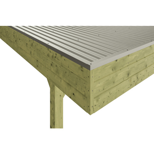 Thumbnail - SKANHOLZ Doppelcarport »Friesland Set 14«, 557 x 708 cm (BxT), mit Abstellraum - gruen