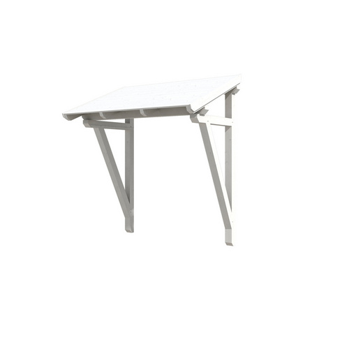 SKANHOLZ Vordach »Paderborn 2«, 242 x 156 cm (BxT), nordische Fichte, weiß - weiss